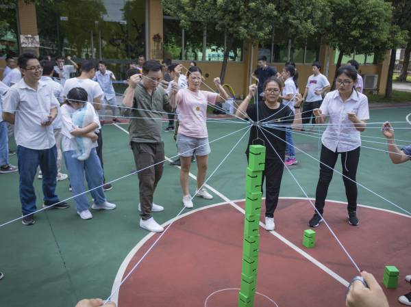 達(dá)森趣味運(yùn)動會合力搭建比賽